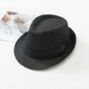 Accesorios de Traje Nuevos para Hombres y Mujeres de Primavera y Otoño Moda Versátil Color Sólido Sombrero de Copa de Mezclilla Elegante Sombrero de Jazz para Caballero Regalo