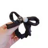 Diadema de estilo coreano moderna y sencilla con bolitas de pedrería y perlas para mujer, Sujetador de coleta