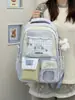 Mochila Linda Estilo Universitario Coreano para Niñas, Dulce y de Nicho, Mochila Escolar para Estudiantes de Gran Capacidad, Ligera y Repelente al Agua