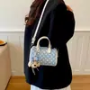 Bolsa Transversal de Ombro Único com Bolinhas Estilo Coreano Ins Doce e Fofa para Mulheres, Bolsa de Mão Fashion e Estilosa, Bolsa Almofada para o Dia a Dia