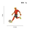 Insignia Linda de Dibujos Animados de Estrella Deportiva Broche Souvenir Coleccionable para Fans Broche de Estrella de Fútbol 2026
