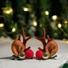 Diademas y Pasadores Decorativos Navideños Transfronterizos Temática de Muñeco de Nieve Navideño con Astas Diademas con Astas Disfraces Festivos Infantiles Diademas con Astas