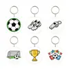 Produto novo explosivo transfronteiriço apito de futebol periférico chaveiro de acrílico, pequeno pingente de mochila exclusivo de Yiwu pequenos artigos