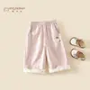 Pantalones de Verano para Niñas 2026 Nuevo Estilo Súper Lindos Pantalones de Algodón para Bebés Niñas, Pantalones Delgados de Pierna Ancha para Bebés y Niños Pequeños en Verano