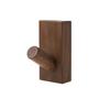 Gancho nórdico para abrigos, gancho de nogal, creativo, para colgar en la pared del pasillo, de madera maciza, de alta calidad, sin perforaciones, para colgar en la puerta.