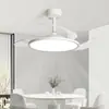 Lámpara de Ventilador Invisible 2025 Nueva Lámpara de Ventilador de Techo Sala de Estar Comedor Dormitorio Habitación Ventilador Eléctrico Integrado Lámparas Zhongshan