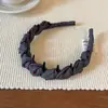 Diadema Elegante de Tela Estilo Coreano para Otoño para Mujer, Nueva Diadema de Alta Presión con Dientes, Pinza para el Cabello Antideslizante, Accesorio para el Cabello