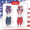 Pinza de Resorte con Lazo Bandera Americana Clip para el Cabello del Día de la Independencia Niños Adultos Decoración de Fiesta Accesorios para el Cabello Tocado Venta al por Mayor