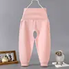 Protectores de Vientre de Cintura Alta para Niños de Primavera y Otoño Pantalones de Algodón Puro con Abertura Inferior para Bebé Leggings para Niños y Niñas Pantalones de Algodón con Abertura Inferior para Proteger el Vientre del Bebé