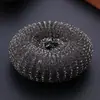 Aço Inoxidável 304 Novo Estilo Escova de Panela Multifuncional Escova de Limpeza de Cozinha Palha de Aço para Lavar Louça Cabo Longo Artefato para Lavar Panelas Atacado