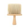 Cepillo para barrer cabello roto, cepillo para flequillo, cepillo para barbería, mango de madera, cerdas grandes de imitación, cepillo de limpieza para peluquería.