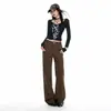 Jeans Retro Azules de Tiro Alto Rectos Ajustados para Mujer, Novedad Otoño Temprano 2026 Simples Básicos Casuales Versátiles Pantalones Rectos