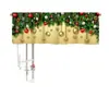 Cortinas navideñas transfronterizas, cortinas cortas para ventanal de medio cuerpo, cortinas cortas para ventanas pequeñas, cortinas cortas decorativas para cocina