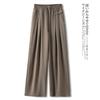 Pantalones Casuales Rectos de Otoño Temprano para Mujer, Estilo Coreano Nuevo, Cintura Alta, Holgados, Adelgazantes, a la Moda, Combinan con Todo