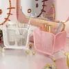 Porta-almacenamiento de brochas de maquillaje de arte en hierro de moda, estante para peines y cepillos de alto valor estético, portalápices de escritorio para estudiantes, diseño creativo