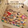 Bem-vindo(a) ao Lar Crayon Shin-Chan Tapete de Chão para Porta de Entrada Limpável e Lavável Tapete de PVC Tapete para Porta de Entrada Tapete para Porta de Entrada