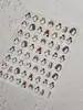 Yitu Pingüino Plano de Hormiga Pegatinas para Uñas Artísticas Pingüino Pequeño Lindo y Divertido Pegatinas Decoraciones Yt7488