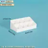 Casa de Muñecas Miniatura Caja de Almacenamiento de Escritorio con Múltiples Compartimentos Modelo Decoración Accesorios Pequeños DIY