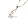 Collar de cisne para mujer, cadena de clavícula de plata esterlina 999, colgante de plata simple, moda personalizada, regalo de San Valentín para novia