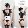 Larga Noche Ropa Interior Sexy Vestido de Sirvienta Tentación Traje de Juego de Roles Uniforme de Vestido de Sirvienta Traje de Tentación 1705