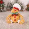 Semanal Transfronterizo Nuevo Hombre de Jengibre Navideño Sentado Muñeco Sombrero de Chef de Dibujos Animados Colgante Hombre Galleta Diseño de Escena