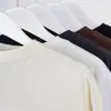 Camiseta casual unisex de manga corta, peso pesado 260g, corte holgado con hombros caídos, hilo doble Sorona, tres pruebas
