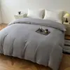 Funda de edredón de satén Ligera Resistente a las arrugas Funda de ropa de cama, 8 colores sólidos, Lavable a máquina