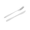 Cuchillo y Tenedor para Pasteles de Acero Inoxidable Mingrui Mango de Madera Mango de Cerámica Cuchillo para Postres Occidentales Recogedor de Fruta Juego de Cuchillo y Tenedor para Pasteles