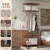 Arara de metal estilo japonês com 60cm de profundidade para instalação, guarda-roupa aberto autoportante, closet, prateleira montada, rack de armazenamento para guarda-roupa
