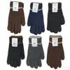 Guantes de Invierno Gruesos para Mujer de Dedos Completos 2026, Color Sólido para Exteriores, Adulto, Lana, Cálidos, Venta al por Mayor