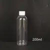 Spot al por mayor 5/10/20/30/50/100ml transparente boca pequeña delgada botella alta esbelta botella de plástico líquido