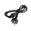 Adaptador de Corriente para Portátil con Cola de Flor de Ciruelo de Tres Clavijas, Cable de Alimentación Recto en Ángulo Recto, Cable de Alimentación de CA de Tres Agujeros