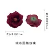 Veludo Simulado Flor de Rosa com Cantos Arredondados Flor de Cabelo Estilo Chinês DIY Material Acessórios Arranjo de Flor para Parede de Salão de Casamento Pequenos Enfeites