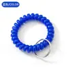 Llavero Anillo de Bobina Telefónica Pulsera Colgante para Baño Hotel Piscina Llavero Anillo Telescópico Hebilla Anillo de Teléfono