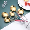 Vajilla de Acero Inoxidable 410, Cuchara Principal para Comida Estilo Chino Estilo Nórdico, Cuchara Moderna Portuguesa, Cuchara de Acero Inoxidable Estilo Occidental para Hotel