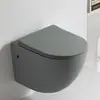 Vaso Sanitário de Parede Fosco Criativo Colorido Preto Rosa Amarelo Azul Verde Cinza Suspenso na Parede Vaso Sanitário Embutido