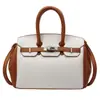 Bolso de Mano Platino de Gran Capacidad, Elegante y a la Moda para Mujer, Nuevo Estilo Verano 2025, Bolso Cruzado Elegante con Textura de Grano