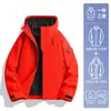 Camello Montañas Distantes Azul Armadura de Rey Cortavientos para Mujer 3 en 1 Ropa de Montañismo Impermeable a Prueba de Viento para Exteriores Chaqueta Chaqueta para Hombre