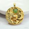 Colgante de Jade Hetian Natural de Guan Yu Collar de Jaspe Amuletos Joyería del Año del Dragón Fábrica Venta al por Mayor Dropshipping S4022603