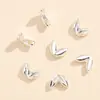 Banhado a Cobre Ouro 18K Duplo Furo Contas de Trigo Cor Dourada 14K Conservação de Cor Artesanal DIY Acessórios para Pulseira Colar de Contas