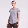 Tops Deportivos de Verano para Yoga para Mujer, Camisetas de Secado Rápido, Cubre Tops Sueltos Transpirables de Manga Corta para Fitness Femenino