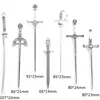Accesorios de aleación DIY arma espada espada colgante colgante colgante 7 estilo espada de plata antigua accesorios U057