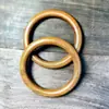 Pulseras de Madera para Mujer, Nuevas Pulseras de Sándalo Dorado Estilo Chino, Anillos Lisos, Accesorios para Mano de Hombre, Accesorios para Bolsas
