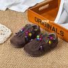 Zapatos Birkenstock de Borlas para Niñas Otoño 2025 Nuevos Zapatos Infantiles Estilo Coreano Retro con Perlas Zapatos Casuales para Niñas