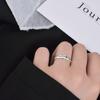 Anillo de Plata Esterlina S925 Anillo de Cruz Vintage Envejecido Chic Corea del Sur Dongdaemun Distintivo Moda Femenina Anillo de Cola Joyería