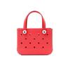 Bolsa de Playa Eva Spot del Fabricante Moda Simple Color Macaron Compras Cesta de Verduras DIY Hombro Agujero Bolsa