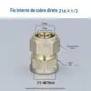 Conexão de Tubo de Água Solar de Cobre Puro Conexões de Tubo Alumínio-Plástico 16 20 25 32 Cotovelo Reto T Válvula de Esfera
