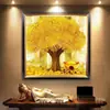 Pintura de Diamante Cristal com Moldura Novo Modelo 2024 Árvore da Fortuna Ponto Cruz de Diamante 5D para Hall de Entrada, Sala de Estar, Quarto, Sala de Jantar