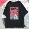 Camiseta de Verano Harajuku Vintage para Mujer con Álbum de Línea Fina 180G Transfronterizo
