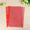 Bolsillos para Carpeta de 11 Agujeros con Borde de Color PP, Funda Protectora de Color para Documentos A4, Páginas Interiores para Carpetas de Archivo de Oficina